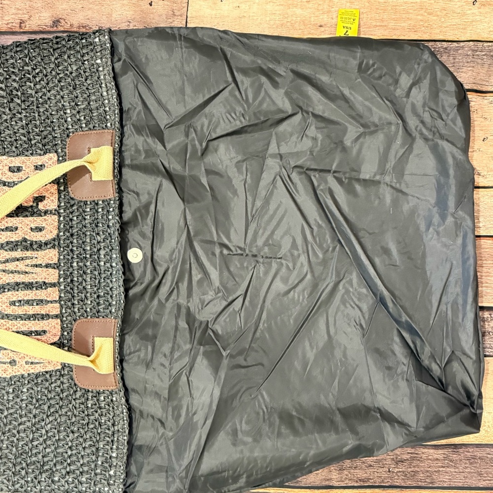 Lucky 7 USA Bermuda Islands Woven Beach Bag - Picture 5 of 6